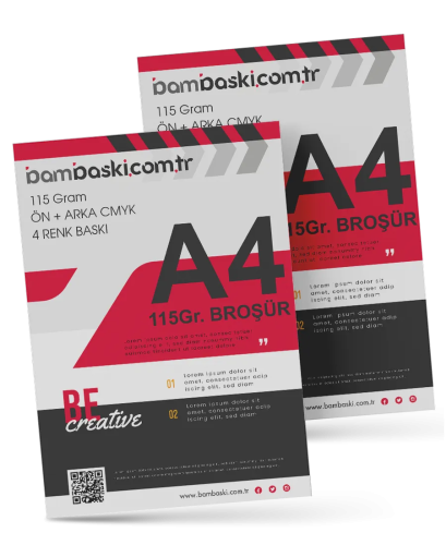 115 gr. A4 Broşür