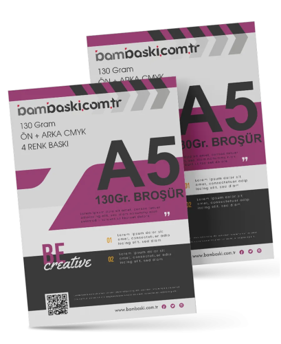 130 Gram Pro A5 Broşür