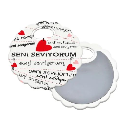 Promosyon Magnetli Çiçek Bardak Altlığı ve Şişe Açacağı Alternatif Görünüm