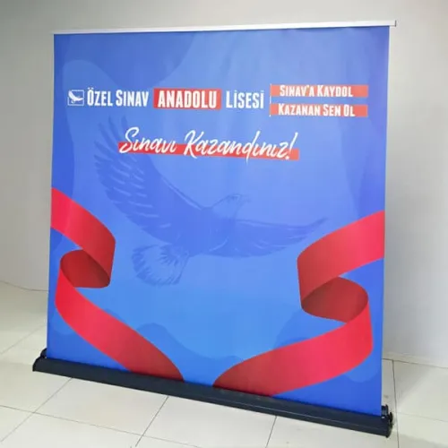 Alüminyum Mekanizmalı Roll Up Banner Alternatif Görünüm