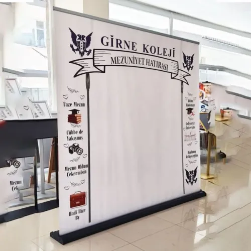 Alüminyum Mekanizmalı Roll Up Banner Alternatif Görünüm