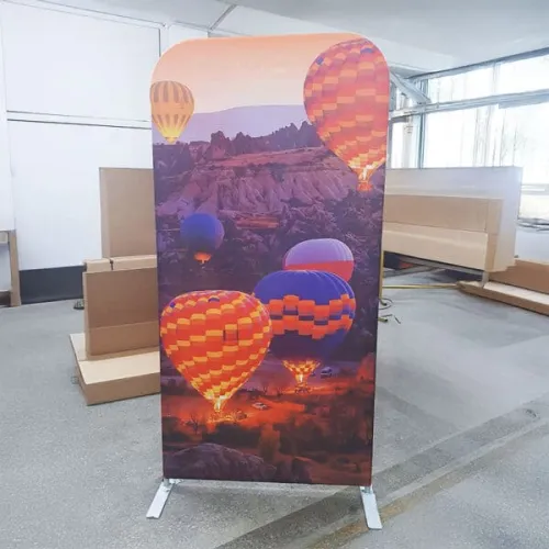 Çift Taraflı Tekstil Roll Up Banner (Boru Pano)